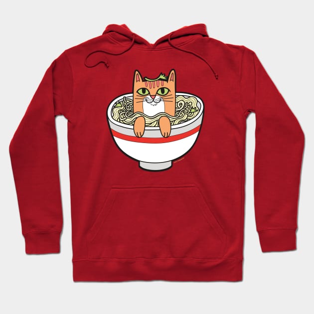 Pho Cat Hoodie by pinkowlet